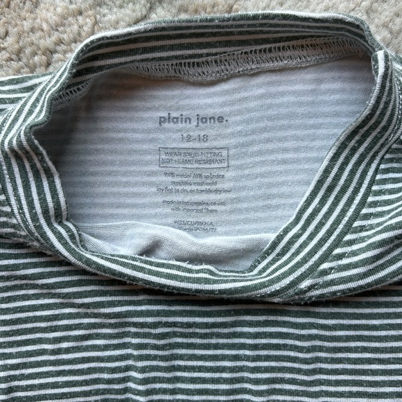 Plain Jane kids matching top and bottom Stretch Polyester 12-18 - Picture 2 of 2